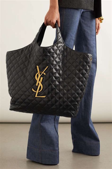 ysl beach purse|ysl quilted tote bag.